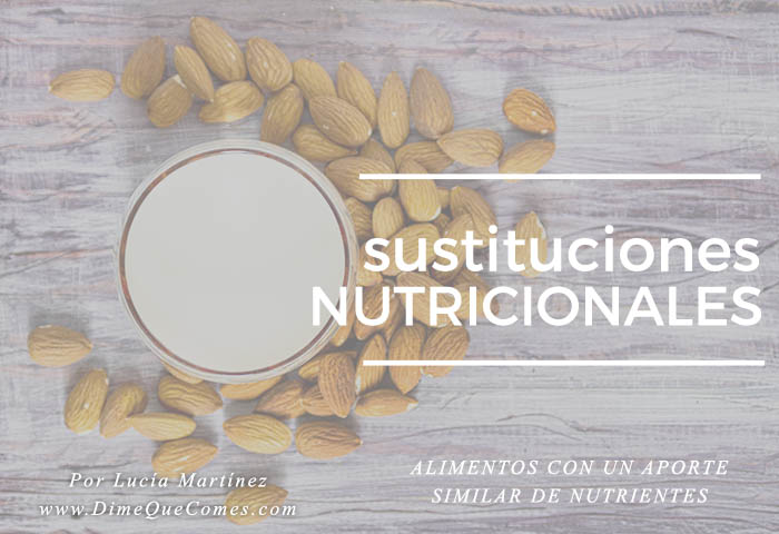 Sustitución gastronónica versus sustitución nutricional